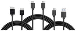 6 feet HDMI Cable&USB-C Cable& USB A to C Cable