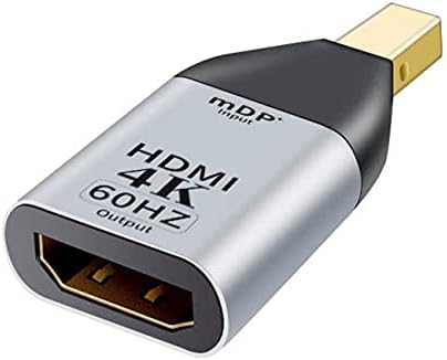 Xiwai Mini DisplayPort DP Source to HDMI Sink Displays 4K@60hz Ultra HD Converter Adapter for Laptop Mac