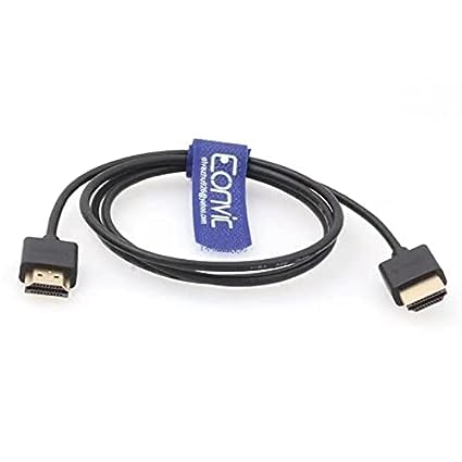 Eonvic High Speed 2.0 HDMI Thin Flexible Cable for Z-CAM F6,Atomos Ninja V, Portkeys BM5 Monitor