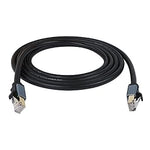 QIANRENON RJ45 Ethernet Cable Cat8 40Gbps 2000Mhz High-Speed Network Cable for Ethernet Switch/Router/Xbox 26AWGR 2m