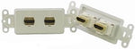 PowerBridge HDMI-2-WH Pass-Thru Decora Insert with Dual HDMI (Each, White)