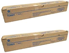 Konica-Minolta TN516 AAJ7030 Genuine Konica Minolta Toner Cartridge 2 Pack, 26000 Page-Yield Per Ctg, Black