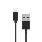 PureGear USB-A to Lightning Cable Cord, MFi Certified Lightning to USB A Cable Power Fast Charging for Apple iPhone 13 12 11 Pro Max XS XR X 8 7 Plus 6S SE, iPad, Black,10Ft with Lifetime Replacement