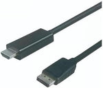 VisionTek DisplayPort to HDMI 2.0 Cable - Connects to HDMI Display, TV, or Projector (901214), 6 feet