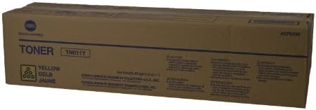 OEM KONICA MINOLTA TN611Y (A070230) Toner CTG, Yellow, 27K Yield