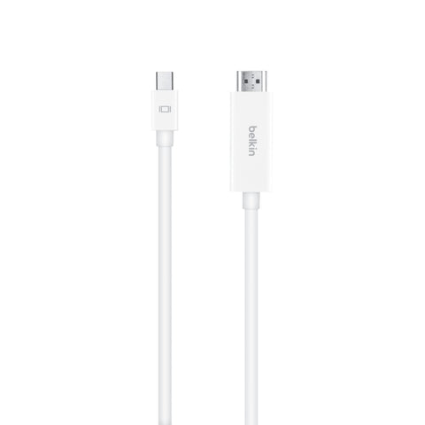 Belkin 4K Mini DP to HDMI Cable for MacBook Air/Pro, Surface Pro/Dock, Monitor, Projector, More