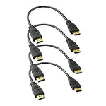 MMNNE 4Pack 8Inch 8K Ultra HD High Speed 48Gpbs HDMI Cable, 8K@60hz 4K@120hz 144Hz eARC HDR10 4:4:4 HDCP 2.2 (8inch 8K Straight)