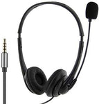 Headphones with Boom mic, Computer Headset with Microphone Noise Cancelling 3.5 Wired for Laptop, Desktop, Phone, Zoom, Skype, Meetings, Conference, School, Home Office etc