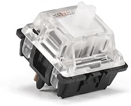 Gateron KS-8 X5 Switches for Cherry MX Type Mechanical Keyboards (65 Pack, Clear PCB Mount)
