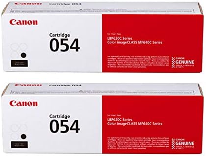 Canon Genuine 054 Black Toner Cartridge 2-Pack