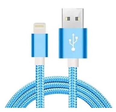 iPhone Charger MFi Cable 10FT Nylon Braided iPhone Charger Fast Charging Syncing Compatible with iPhone 13/12/11Pro Max/11Pro/11/XS/Max/XR/X/8/7/6 (1, Blue)