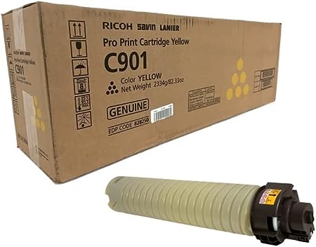 Ricoh 828250 Pro C901 Yellow Toner Cartridge for use in The Ricoh Pro C901GA Yield 67000 Pages in Retail Packaging