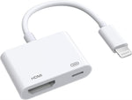 Wahbite iPhone to HDMI Adapter, Lightning to HDMI Cord for iPhone 12/11/XS/XR/X/8/7/SE iPad to HD TV/Monitor/Projector