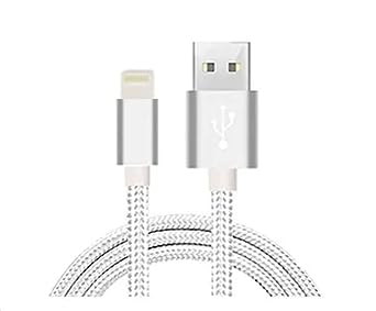 iPhone Charger MFi Cable 10FT Nylon Braided iPhone Charger Fast Charging Syncing Compatible with iPhone 13/12/11Pro Max/11Pro/11/XS/Max/XR/X/8/7/6 (1, White)
