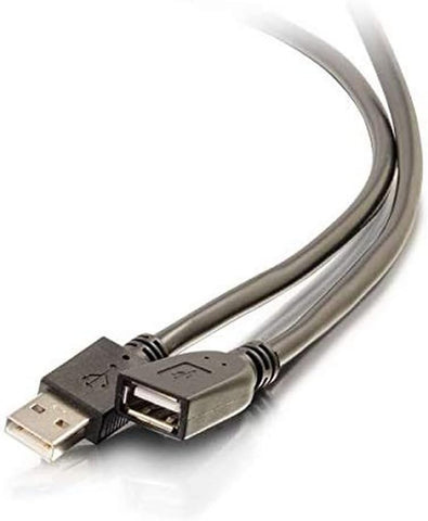 Legrand - C2G USB Long Extension Cable, USB A to A Cable, White Plug and Play Cable, 50 Foot USB Extension Cable, 1 Count, C2G 139935