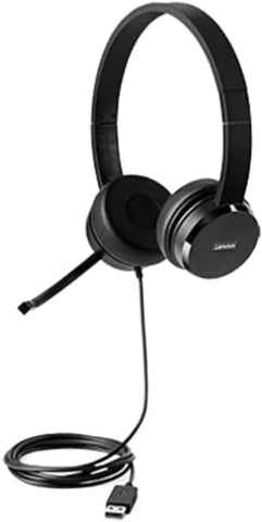 Lenovo 100 Headset - Stereo - USB - Wired - Over-The-Head - Binaural