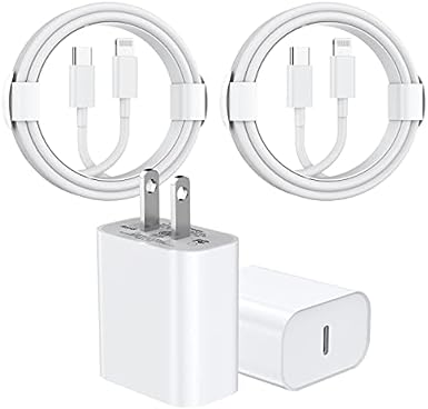iPhone Charger Fast Charging, [Apple MFi Certified] 2 Pack 20W USB C Charger Block with 6.6FT Type C to Lightning Fast Charging Cable Compatible with iPhone 14 13 12 11 XS XR X 8, iPad, AirPods Pro