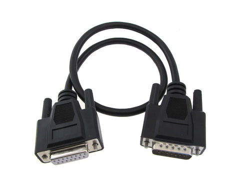 DB15 2 Rows Male to Female I/O Signal Connection Cable 0.5m