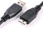 (2 Pack) 4 FT 4 FEET Micro USB 3.0 Cable for Toshiba Canvio Basics or Canvio Connect External Portable Desktop Hard Disk Drive