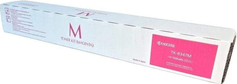 Kyocera 1T02L7BUS0 Model TK-8347M Magenta Toner Cartridge For use with Kyocera/Copystar CS-2552ci, CS-2553ci, TASKalfa 2552ci and 2553ci Color Multifunction Printers