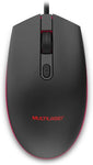 Mouse Gamer Multi 2400 DPI Black - Multi MO298