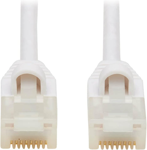 Tripp Lite, Safe-IT, Cat6a Ethernet Cable, Bacteria Resistant, 10G Certified Snagless, Slim UTP Jacket (RJ45 M/M), White, 1 Foot, Lifetime Limited Warranty (N261AB-S01-WH)