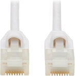 Tripp Lite, Safe-IT, Cat6a Ethernet Cable, 10G Certified Snagless, Slim UTP Jacket (RJ45 M/M), White, 10 Feet / 3 Meters (N261AB-S10-WH)