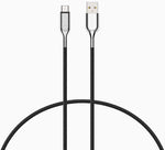 Cygnett Armoured 3.1 USB-C to USB-A (3AMP/60W) Cable 3.2 ft (1M) - Black (CY2679PCUSA)