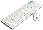 Royche Fancy Wireless Ultra Slim Keyboard and Rounding Fancy Mounse Kombos RX-3100 (White)