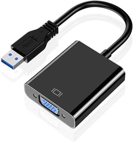 USB 3.0 to VGA Adapter, 1080P Multi-Display Video Converter for Laptop PC Desktop to Monitor / Projector / TV (Not Support Chromebook)