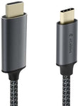 USB-C to HDMI 4K@60HZ Gold Plated, Braided Monitor Cable, 6ft