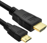 VIDEOGEAR High-Speed HDMI TypeA-C Cable, Support 4K@60Hz with Gold Connectors (0.8 Meters) Black