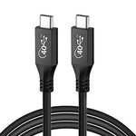 Xiwai USB-IF Certification USB4 Cable 40Gbps with 100W Charging and 8K@30Hz 5K@60Hz Compatible (50CM)