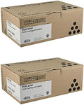 Ricoh 406465 High Yield Black Toner Cartridge 2-Pack for Aficio SP 3400, 3410SF