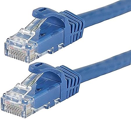 Monoprice Cat6 Ethernet Patch Cable - 5 Feet - Blue (12-Pack) Snagless RJ45, 550MHz, UTP, Pure Bare Copper Wire, 24AWG - FLEXboot Series