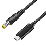 UY CHAN 5ft PD Type C USB-C Male Input to DC 5.5X2.5mm Male Charge Cable (3A 65W) for TS100 Soldering Iron,Laptop Notebook (18.5V-20V) (Type C - DC5525)