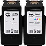 CPRINTER Cartucho de Tinta de repuesto para Canon PG-240XL CL-241XL 240 XL 241 XL para Canon Pixma TS5120 MX472 MX512 MX512 MX5 MG3620 MG3600 MG3220 MG3222 MG2120 Tinta de impresora.