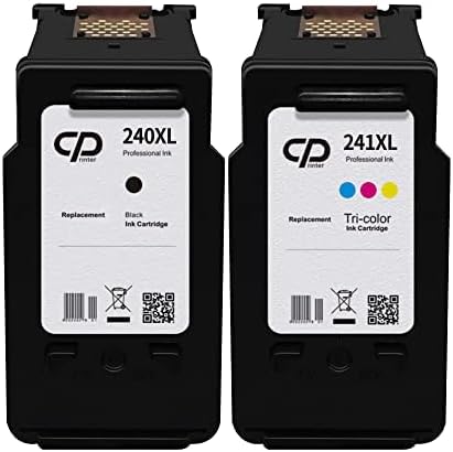 CPRINTER Cartucho de Tinta de repuesto para Canon PG-240XL CL-241XL 240 XL 241 XL para Canon Pixma TS5120 MX472 MX512 MX512 MX5 MG3620 MG3600 MG3220 MG3222 MG2120 Tinta de impresora.