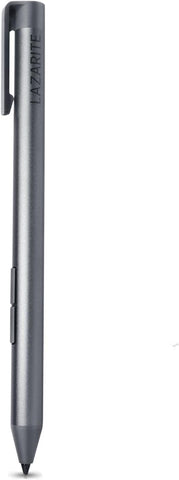 LAZARITE M Pen Grey, Active Stylus for Lenovo Yoga 7i/9i, Flex 5, Hp Envy x360/Pavilion x360/Spectre x360, Digital Pen with 4096 Pressure Sensitivity, Palm Rejection, Tilt Support