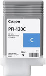 Canon Pfi-120C (2886C001aa) Standard Yield Ink Cartridge (Cyan) in Retail Packaging