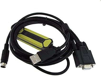 MDFLY USB Programming Cable for Allen Bradley AB Micrologix 1000 1100 1200 1500 Black