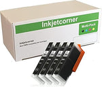 Inkjetcorner Compatible Ink Cartridge Replacement for CLI-281XXL 281BK for use with TR8620 TR8622 TR8620A TS6320 TS702A TR8520 TS9120 TS8320 TS8322 (Photo Black, 4-Pack)