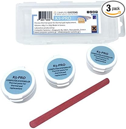 K5 PRO Viscous Thermal Paste for Thermal pad Replacement 60g 3X20g Pack (iPhone, Apple iMac, Sony PS4 & PS3, Xbox, Acer Aspire etc)