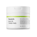 Genabelle Kale 82 Toner Pad - Superfood-Infused Exfoliating Toner Pads with Kale Extract, Evening Primrose Flower Extract, and Hyaluronic Acid for Exfoliating, and Moisturizing - 60 Pads/Count