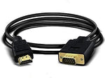 HDMI to VGA , Yiany Gold-Plated 1080P HDMI Male to VGA Male Adapter Cable Compatible for Computer, Laptop, PC, Monitor, Projector, HDTV, DVD, Xbox - 6 Feet
