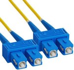 ICC SC-SC Duplex Singlemode 9/125 (OS2) Fiber Optic Patch Cable in Yellow