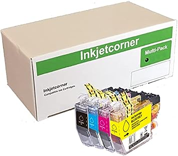 Inkjetcorner Compatible Ink Cartridges Replacement for LC3013 LC-3013 for use with MFC-J491DW MFC-J497DW MFC-J690DW MFC-J895DW (1 Black 1 Cyan 1 Magenta 1 Yellow, 4-Pack)