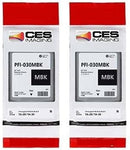 CES Imaging Canon Replacement PFI-030MBK Matte Black 2-Pack 55ml Ink Tanks in Retail Package