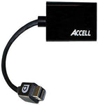 Accell mDP to HDMI Adapter - Mini DisplayPort 1.1 to HDMI 1.4 Passive Adapter - 4K UHD @30Hz, 1920x1440@60Hz