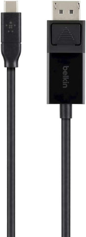 Plugable USB C to DisplayPort Cable 6 feet (1.8m), Up to 4K at 60Hz, USB C  DisplayPort Cable - Compatible with Thunderbolt and USB-C - Driverless